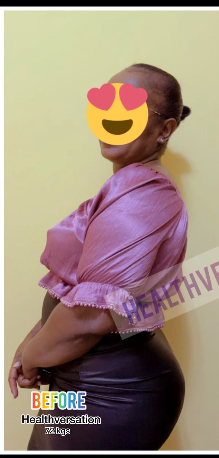 Mwikali Mutua before transformation